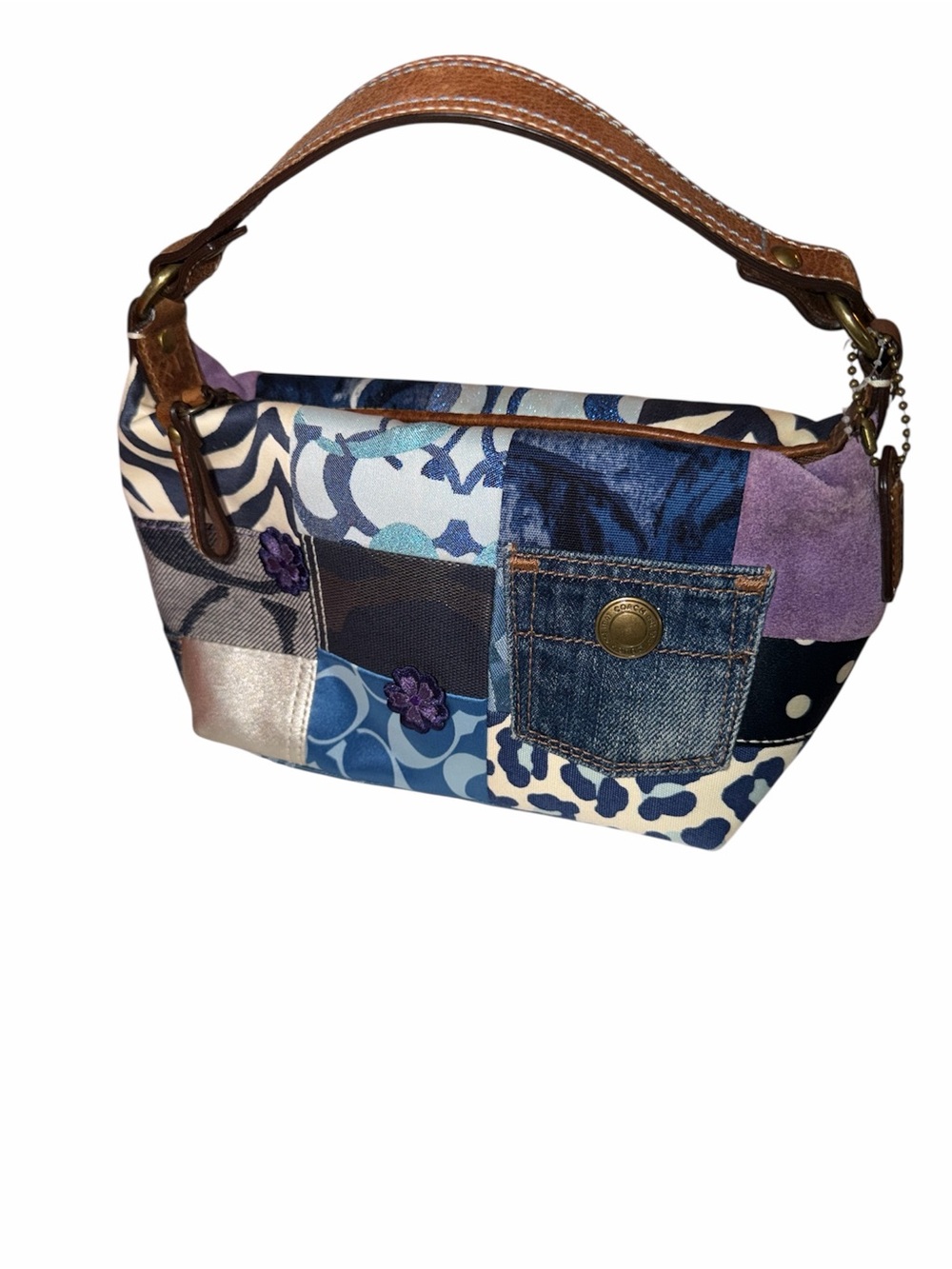 Coach Mini Denim Patchwork